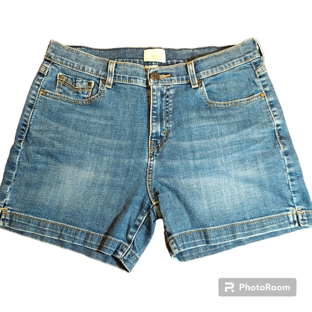 Vintage LEVI'S Women's 515 Short Front Button Zip Denim Jean Shorts 10